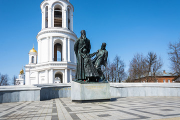 Fototapeta premium A monument to the new martyrs of Russia in Shuya, Ivanovo oblast, Russia.