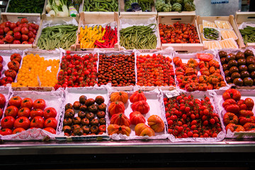 Fresh and natural non-nitrate fruit and vegetables in Barcelona, Spain