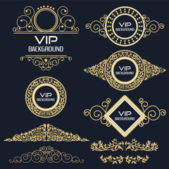 Vintage background flyer style Design Template