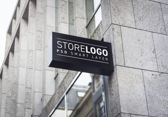 Store Brand Sign Mockup 5