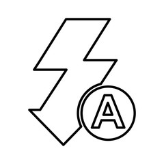 flash ray photographic item vector illustration design