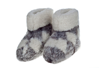 Wool slippers