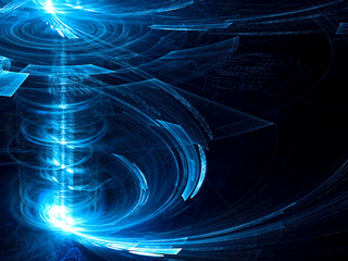 Fototapeta premium Abstract glowing background - digitally generated image