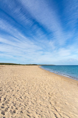 Beautiful beach, sea, sky, cloud