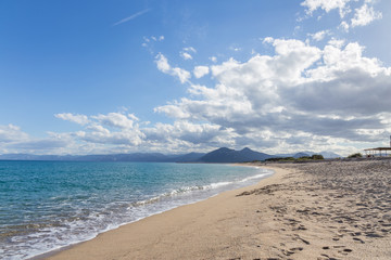 Beautiful beach, sea, sky, cloud