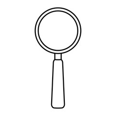 magnifying glass isolated icon vector illustration design