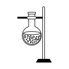 base Test tube with liquid vector illustration design
