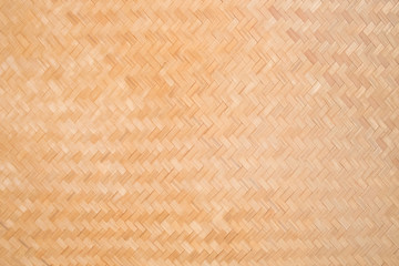 Surface of Brown Wicker texture, Dry bamboo wall for background