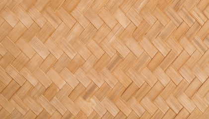 Surface of Brown Wicker texture, Dry bamboo wall for background
