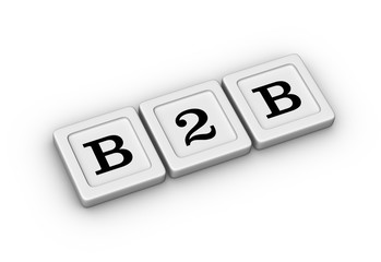 Business to business symbol. B2B sign.