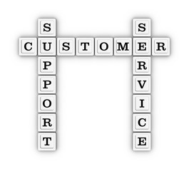 Customer support and service crossword puzzle.