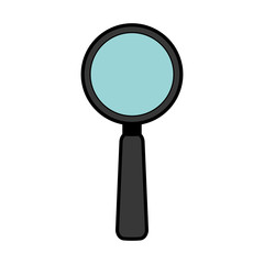 magnifying glass isolated icon vector illustration design