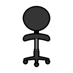 office chair isolated icon vector illustration design