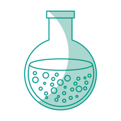 Test tube with liquid vector illustration design