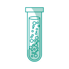 Test tube with liquid vector illustration design