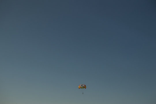 Paragliding in a Vast Sky, Tenerife, Spain