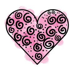 heart love romantic icon vector illustration design