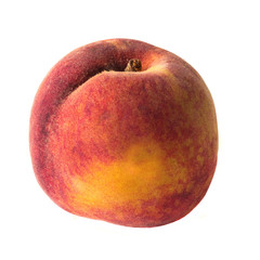Peach isolated on white. With clipping path