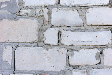 texture of a brick wall close-up