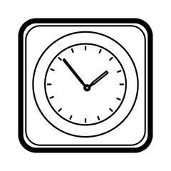 time clock application icon vector illustration design