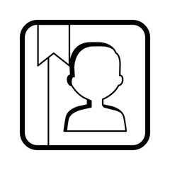 phone agend application icon vector illustration design