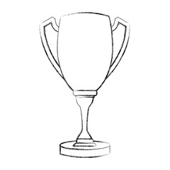 trophy cup isolated icon vector illustration design