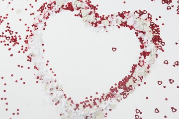 Fototapeta na wymiar Close-up of heart-shaped decoration