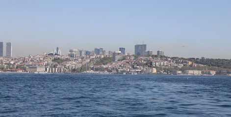 Obraz premium Besiktas district in Istanbul city