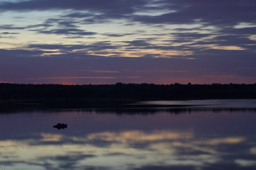 Lake at night.