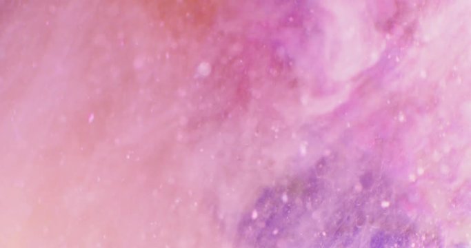 Abstract  acrylic bubbles  in liquid. Closeup. 4K. Camera RED.
