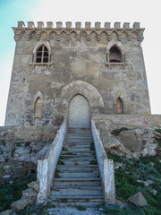 Fototapeta na wymiar Castillo de Guzman el Bueno, Tarifa, Cádiz, Andalucia, España