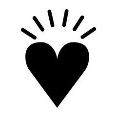 Obraz premium heart love romantic icon vector illustration design