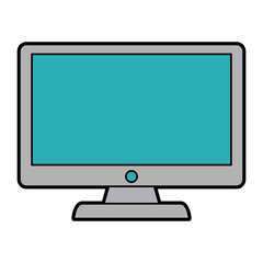 desk computer icon image vector illustration design 