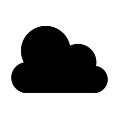 cloud silhouette isolated icon vector illustration design