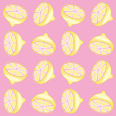 seamless lemon background print