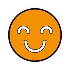happy face isolated icon vector illustration design