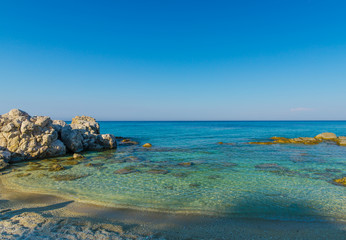 Costline at the mediterranean sea