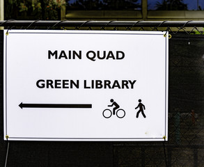 Public Sign to Public Library