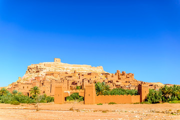 View on Oasis Aid Ben Haddou in Morocco