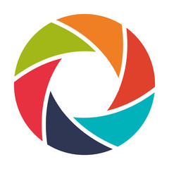 Shutter camera symbol icon vector illustration graphic design