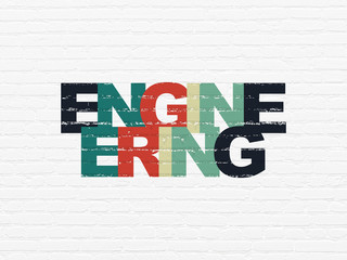 Science concept: Engineering on wall background