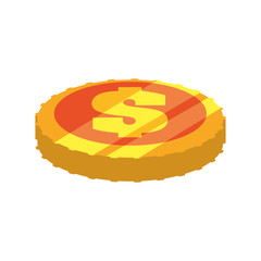 Money coin isolated icon vector illustration graphic design