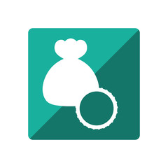Money bag isolated icon vector illustration graphic design