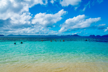 Fototapeta premium Tropical island of palawan in the philippines