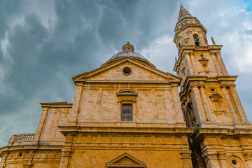 Fototapeta premium The church of San Biagio, named for its monumental temple of San Biagio, is a place of Catholic worship in Montepulciano, in the province of Siena
