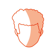 Male faceless head icon vector illustration graphic design