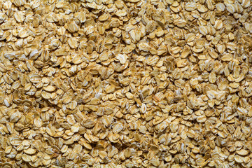 Oat flakes. Food background.