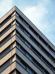 details of  modern office building windows