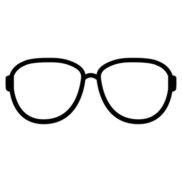 Isolated sunglasses outline