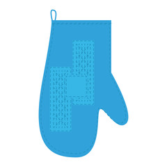 Isolated kitchen glove